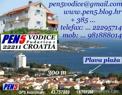 Частно настаняване в Водице, частни квартири в града Vodice, Хърватия - smjestaj za iznajmljivanje